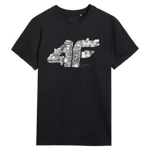 Koszulka męska 4F Tshirt M3132 Rozmiar: XL / Kolor: czarny - Koszulki sportowe męskie - miniaturka - grafika 1