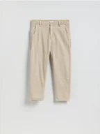 Spodnie męskie - Reserved - Jeansy jogger fit - beżowy - miniaturka - grafika 1