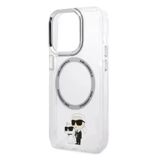 Etui Karl Lagerfeld KLHMP14LHNKCIT do iPhone 14 Pro 6,1" hardcase Iconic Karl&Choupette Magsafe - Etui i futerały do telefonów - miniaturka - grafika 1