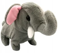 Zabawki interaktywne dla dzieci - Słoń pluszowy słonik na baterie chodzący z dźwiękiem zwierzątko chodzi - miniaturka - grafika 1