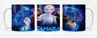 Kubki - KUBEK CERAMICZNY Z NADRUKIEM FROZEN RÓŻNE WZORY BAJKI ELZA - IMIĘ - miniaturka - grafika 1