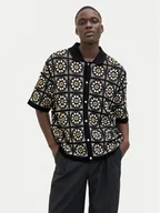 Koszule męskie - Jack&Jones Koszula Cartagena 12278724 Czarny Loose Fit - miniaturka - grafika 1