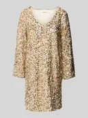 Sukienki - Sukienka mini z cekinowym obszyciem model ‘FAITH’ - miniaturka - grafika 1