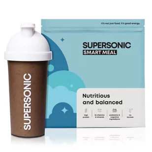 Posiłek SUPERSONIC Smart Meal WPC Zamiennik Posiłku w Proszku Ciastko/Banan - Szybkie dania obiadowe - miniaturka - grafika 1