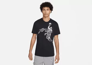 Nike Air Jordan Dri-Fit Graphic Crew Tee Black - Koszulki męskie - miniaturka - grafika 1