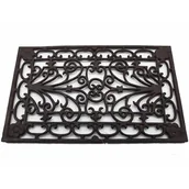 Wycieraczki - Wycieraczka dekoracyjna metalowa czarna 61 x 36,5 cm - miniaturka - grafika 1