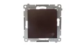 Wyłączniki światła i elektryczne - Kontakt Simon KONTAKT - SIMON Łącznik krzyżowy brąz mat DW7.01/46 - miniaturka - grafika 1