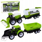Samochody i pojazdy dla dzieci - Ciągnik Traktor Kombajn Przyczepa Cysterna MASZYNY ROLNICZE Zestaw Farmera - miniaturka - grafika 1