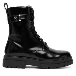 Trapery Tommy Hilfiger Lace-Up Bootie T4A5-34028-1453 S Czarny - Buty dla dziewczynek - miniaturka - grafika 1