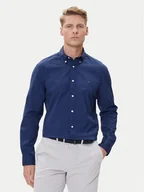 Koszule męskie - Tommy Hilfiger Koszula MW0MW37550 Granatowy Regular Fit - miniaturka - grafika 1