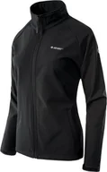 Kurtki i kamizelki sportowe damskie - Hi-Tec SOFTSHELL LADY RIMAN BLACK/BLACK L - miniaturka - grafika 1