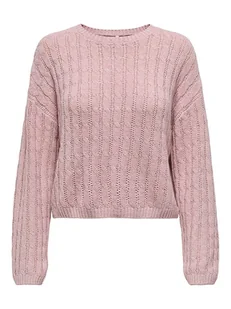 ONLY Sweter w kolorze jasnoróżowym - Swetry damskie - miniaturka - grafika 1