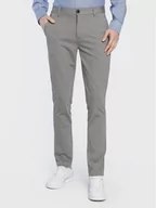 Spodnie męskie - Blend Spodnie materiałowe Napa 20711182 Szary Slim Fit - miniaturka - grafika 1