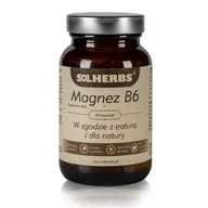 Witaminy i minerały - SOLHERBS SZCZEPANKIEWICZ SP.J. SOLHERBS Magnez B6 60 kapsułek 3754021 - miniaturka - grafika 1