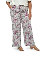 Spodnie damskie - Peppercorn Damskie spodnie Marva z szerokimi nogawkami, nadruk z zieloną miętą, 26, Nadruk w kolorze zielonej mięty, 52-Plus - miniaturka - grafika 1