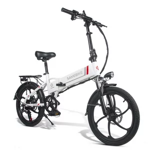 Samebike Składany rower elektryczny 20LVXD30 Biały - Rowery elektryczne - miniaturka - grafika 2