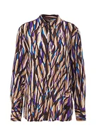 Bluzki damskie - comma Damska bluzka z długim rękawem, wielokolorowa, 36 - miniaturka - grafika 1