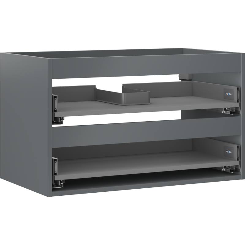 Mexen Box-A korpus szafki podumywalkowej 80 cm, 2 szuflady, grafit mat - 91AX0-0800-470-2-66