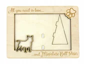 Ramki na zdjęcia - Bulterier miniaturowy ramka na zdjęcie z psem - miniaturka - grafika 1