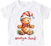 Koszulki dla dziewczynek - Świąteczna dziecięca koszulka santa119 - miniaturka - grafika 1