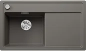 Zlewozmywaki - Zlewozmywak granitowy BLANCO Zenar 45 S-F Silgranit Wulkaniczny szary 527362 - miniaturka - grafika 1