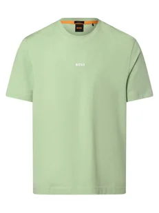 BOSS Orange T-shirt męski Mężczyźni Bawełna zielony jednolity, XXL - Koszulki męskie - miniaturka - grafika 1