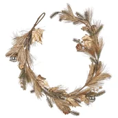 Ozdoby bożonarodzeniowe - Świąteczna girlanda 150 cm zielono-złota MURCJA! - miniaturka - grafika 1