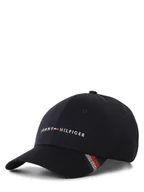 Czapki i chusty sportowe męskie - Tommy Hilfiger Czapka męska Mężczyźni Bawełna niebieski jednolity, ONE SIZE - miniaturka - grafika 1