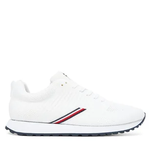 Sneakersy Tommy Hilfiger New Runner Eva Corpo Knit FM0FM05648 Biały - Sneakersy męskie - miniaturka - grafika 1