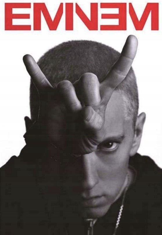 PODKŁADKA POD MYSZ Z Nadrukiem 22x18cm Eminem HORN Rap Legend Tekst Prezent