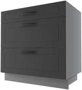Bergamo Szafka Dolna D3E/80 Hettich Grafit Mat - Meble kuchenne - miniaturka - grafika 1