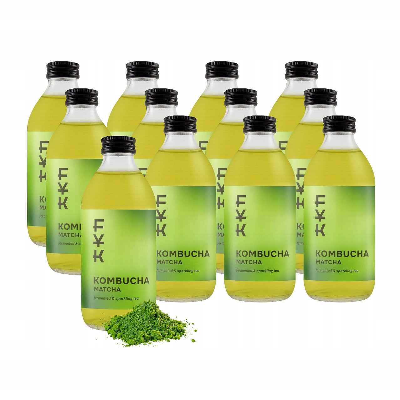 Kombucha Matcha Bio fermentowana herbata Probiotyk napój 330ml Fyk