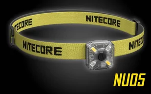 Nitecore nu05 Kit LED lampka na głowę z zintegrowany akumulator ładowany NCNU05K - Latarki - miniaturka - grafika 1