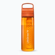 Shakery i bidony sportowe - Butelka turystyczna Lifestraw Go 2.0 z filtrem 650 ml kyoto orange - miniaturka - grafika 1