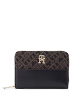Portfele - Tommy Hilfiger Portfel damski Kobiety Sztuczna skóra czarny wzorzysty, ONE SIZE - miniaturka - grafika 1