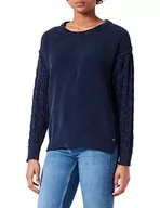 Swetry damskie - Replay Damski sweter DK2413, 782 Stone Blue, S, 782 Stone Blue, S - miniaturka - grafika 1