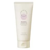 Pianki do mycia twarzy - Missha Creamy Latte Cleansing Foam kremowa pianka oczyszczająca do twarzy Strawberry 172ml - miniaturka - grafika 1