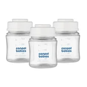 Akcesoria do karmienia - Canpol Babies Zestaw butelek do przechowywania pokarmu 3x120ml - miniaturka - grafika 1