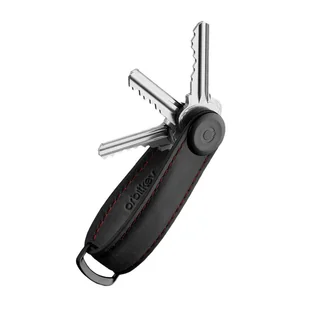 Skórzane etui na klucze Orbitkey Key Organiser Crazy Horse - obsidian / red - Etui na klucze - miniaturka - grafika 1