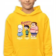 Bluzy dla dziewczynek - Bluza Dziecięca Z Kapturem 140 Cm Gideon Candy Grenda Mix Wiele Wzorów - miniaturka - grafika 1