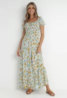 Sukienki - Jasnoniebieska Sukienka Bloch - miniaturka - grafika 1