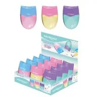 Temperówki - Keyroad Tempeówka Wave podwójna z pojemnikiem 12 szt. - miniaturka - grafika 1