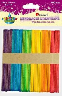 Patyki drewniane a"100szt.BG013 114x10x2mm - Zabawki kreatywne - miniaturka - grafika 1