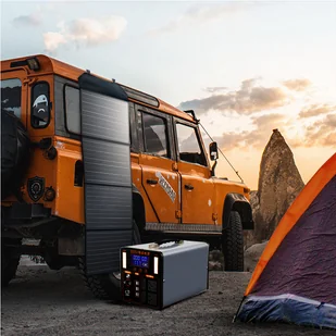 Przenośny panel solarny TRAVEL SOLAR 80W USB SKŁADANY VOLT POLSKA - Zestawy solarne - miniaturka - grafika 7
