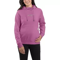 Bluzy sportowe damskie - Bluza sportowa damska z kapturem Carhartt Force Lightweight Logo - miniaturka - grafika 1