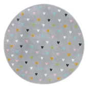 Dywany dla dzieci - Szary dywan dziecięcy ø 100 cm Little Hearts – Hanse Home - miniaturka - grafika 1