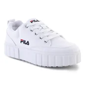 Buty sportowe damskie - Buty Fila Sandblast C W FFW0062-10004 białe - miniaturka - grafika 1