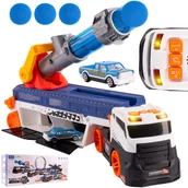 Samochody i pojazdy dla dzieci - Laweta Tir Wyrzutnia Aut Piłek Ciężarówka z Wyrzutnią Autko Światło Dźwięk - miniaturka - grafika 1