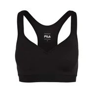Biustonosze - Damski Stanik sportowy FILA TOP REUT MEDIUM SUPPORT FAW0481-80010 – Czarny - miniaturka - grafika 1