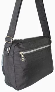 Stylowa Lekka Materiałowa Torba Pozioma Średnia Na Ramię Bag Street NR 2223 CZARNY - Gadżety dla niej i dla niego Stylowa Lekka Materiałowa Torba Pozioma Średnia Na Ramię Bag Street NR 2223 CZARNY - Gadżety dla niej i dla niego - miniaturka - grafika 4